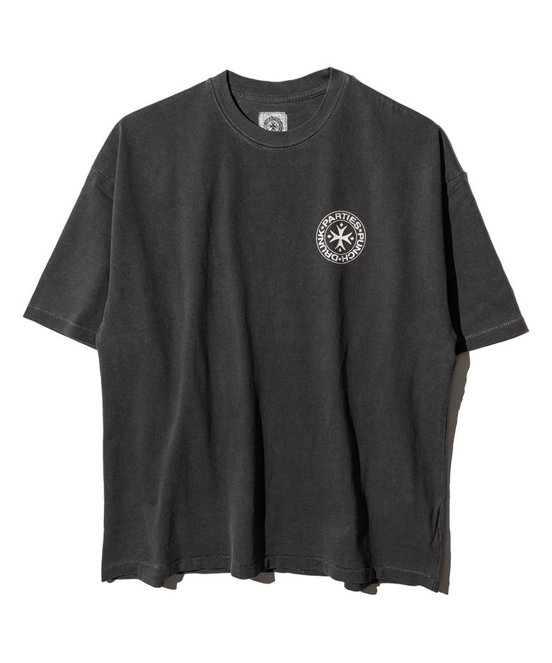 Circle Logo Garment Dyed Tee (CHARCOAL)