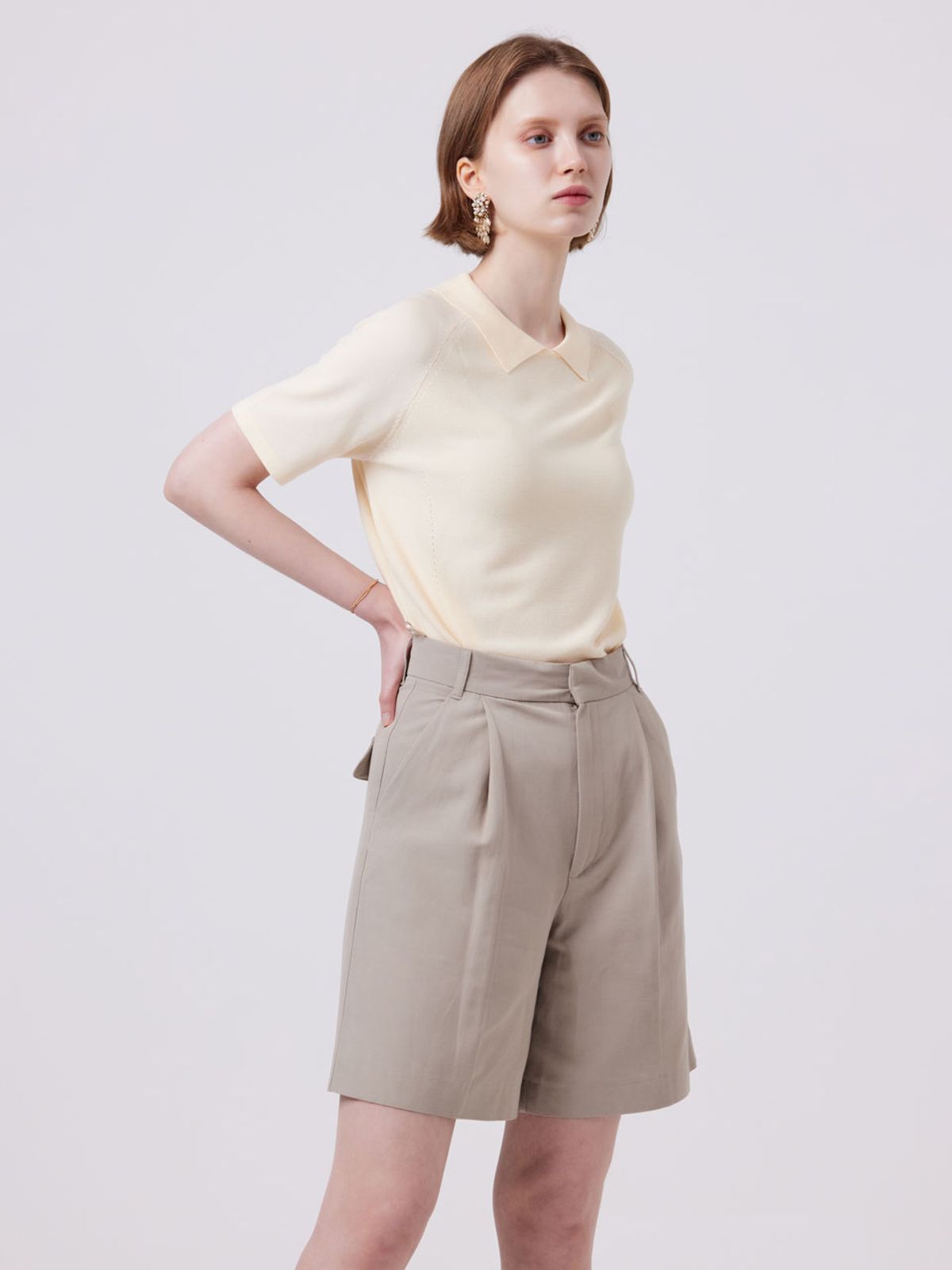 아이홀릭 캐시미어(AYIHOLIC CASHMERE) 양면  카라폴로니트