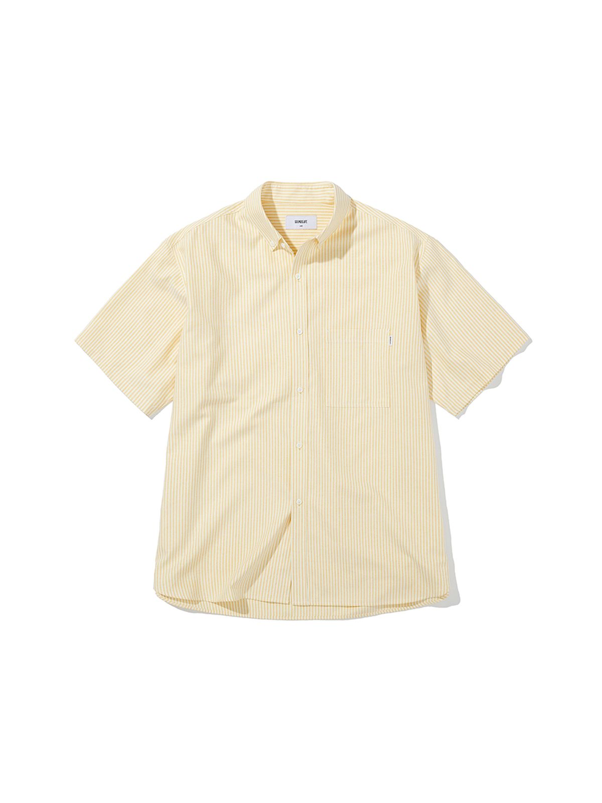 사운즈라이프(SOUNDSLIFE) Big fit Oxford Stripe Shirt Yellow