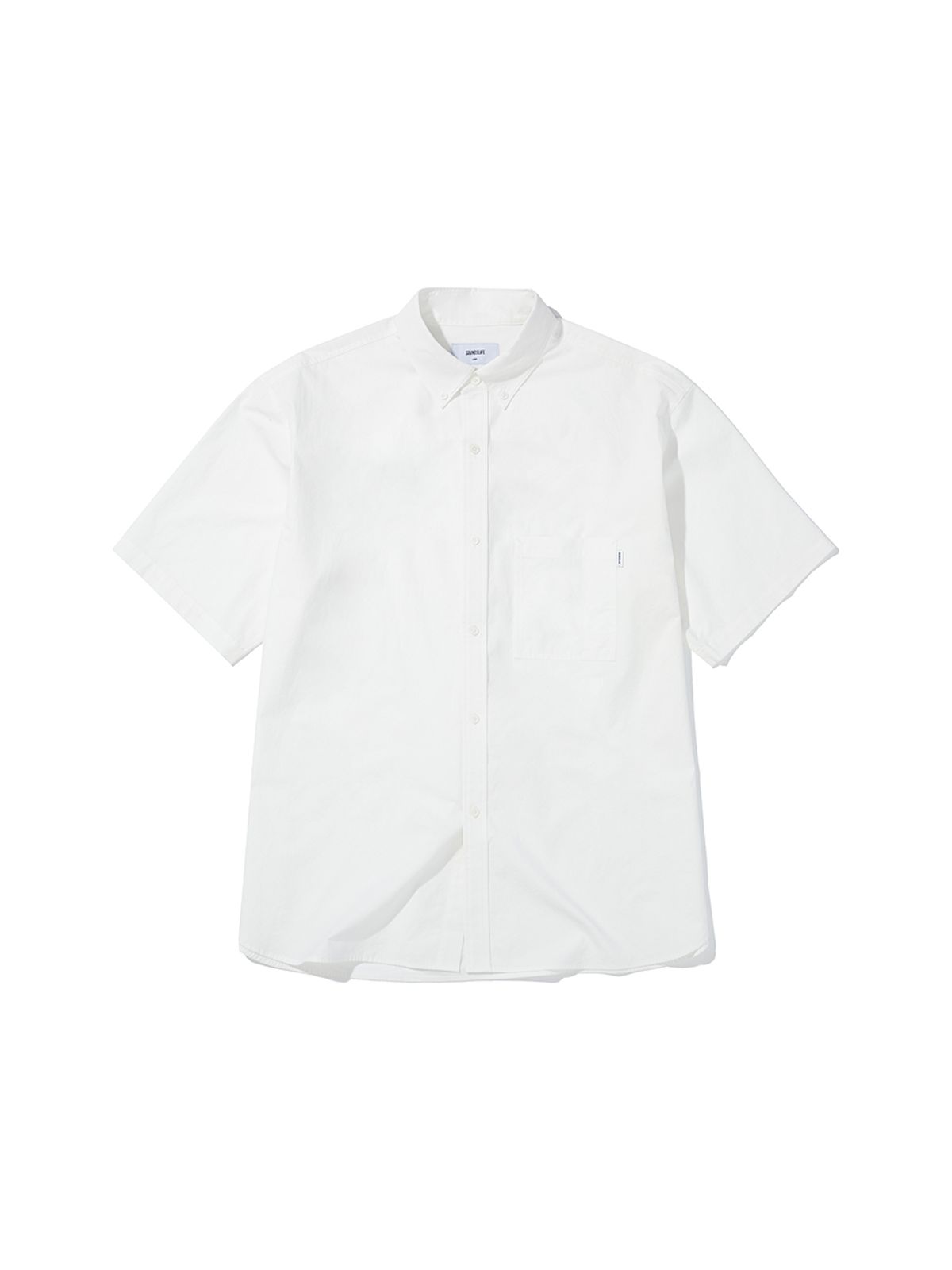 사운즈라이프(SOUNDSLIFE) Big Fit Short Sleeve Shirt White