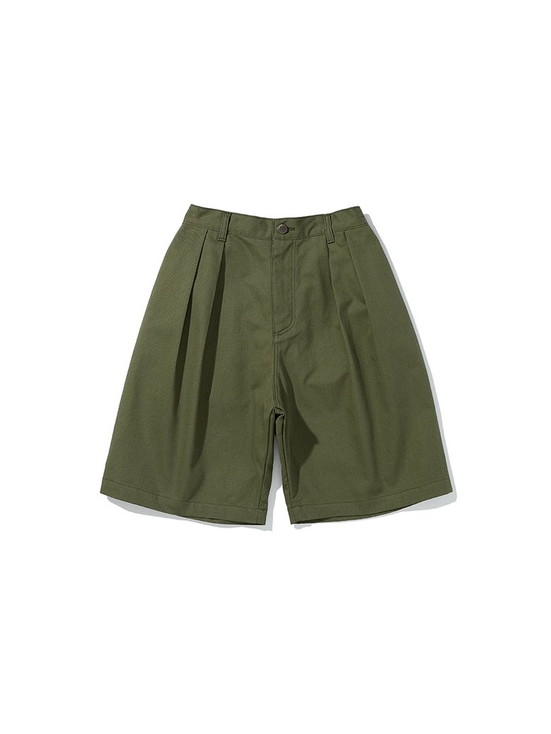 Steady Balloon Two-Tuck Shorts Khaki