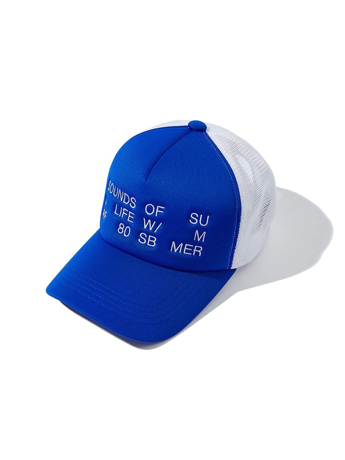 사운즈라이프(SOUNDSLIFE) Vacation Graphic Trucker Cap Blue