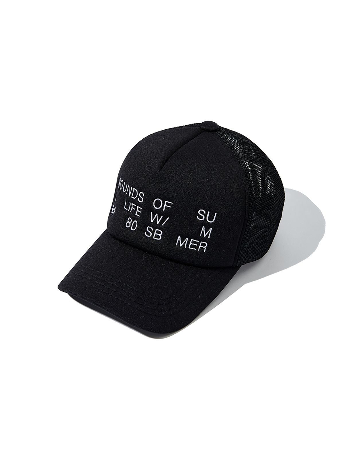 사운즈라이프(SOUNDSLIFE) Vacation Graphic Trucker Cap Black