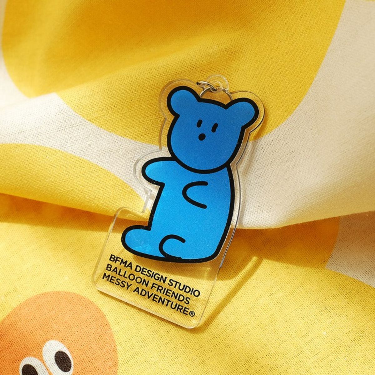 벌룬프렌즈(BALLOON FRIENDS) 사이즈업 블루구미베어 키링