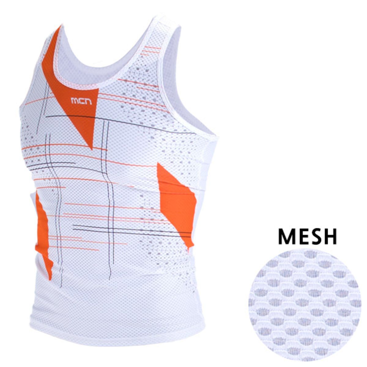 엠씨엔스포츠(MCNSPORTS) 남성용 매트릭스 K-MESH 민소매 이너웨어