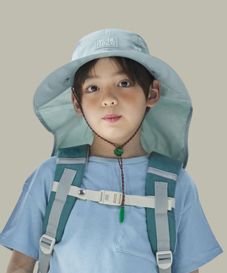 UV차단 페이스 플랩캡(키즈~성인) 스무디민트