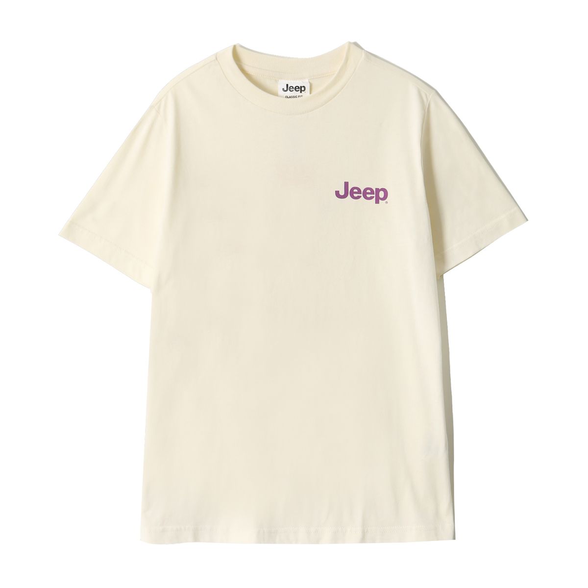 지프(JEEP) 스몰로고 반팔 티셔츠 (JO5TSU092IV)