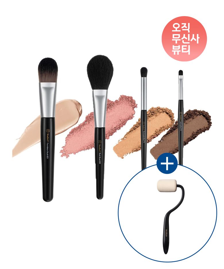 [SET]금손 메이크업 브러쉬 4종(파운데이션,블러셔,블렌딩아이,아이디파이닝)