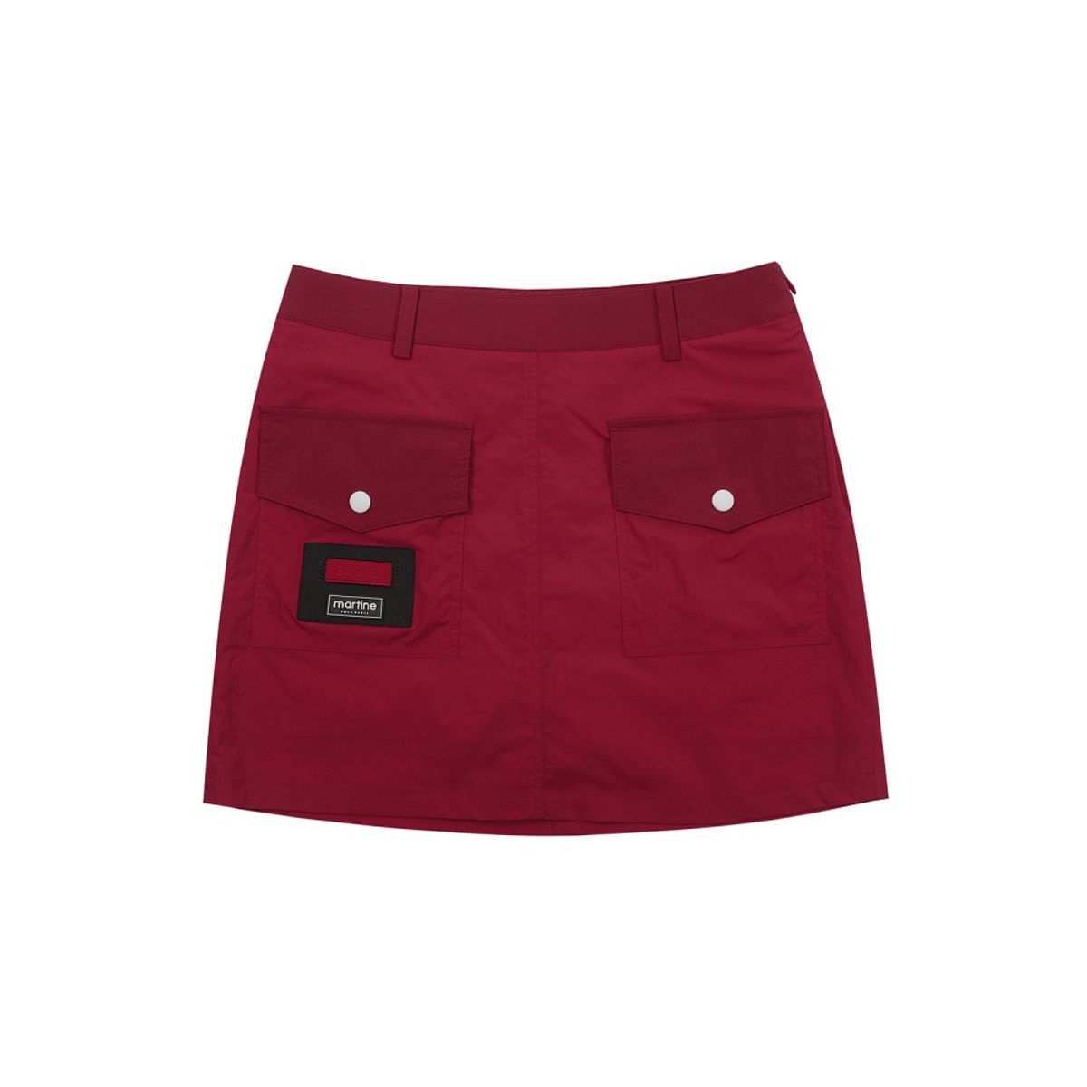 마틴골프(MARTINE GOLF) Tee Rack Wappen Patch Skirt_Red
