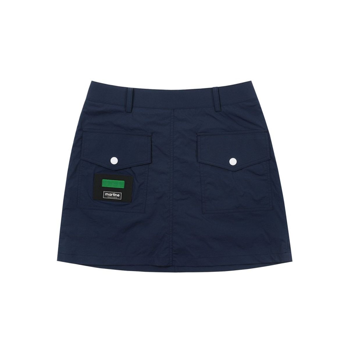마틴골프(MARTINE GOLF) Tee Rack Wappen Patch Skirt_Navy