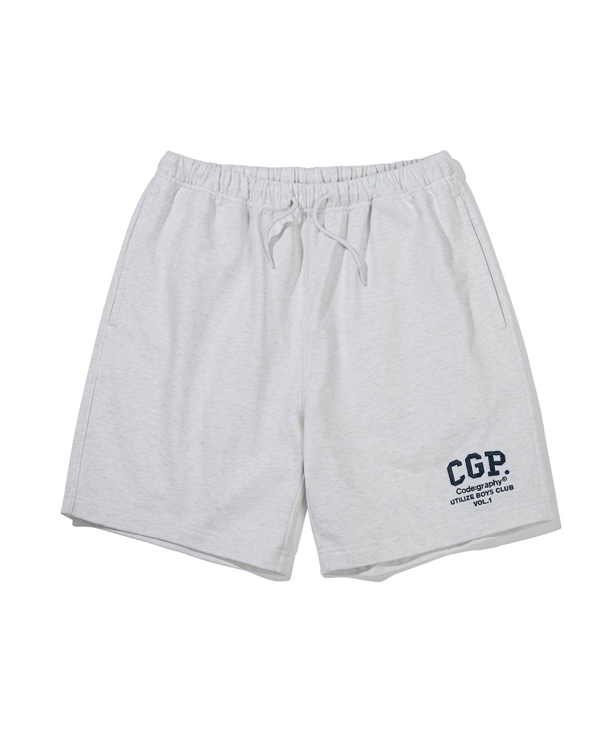 코드그라피(CGP) CGP 아치 로고 트레이닝 쇼츠_멜란지그레이