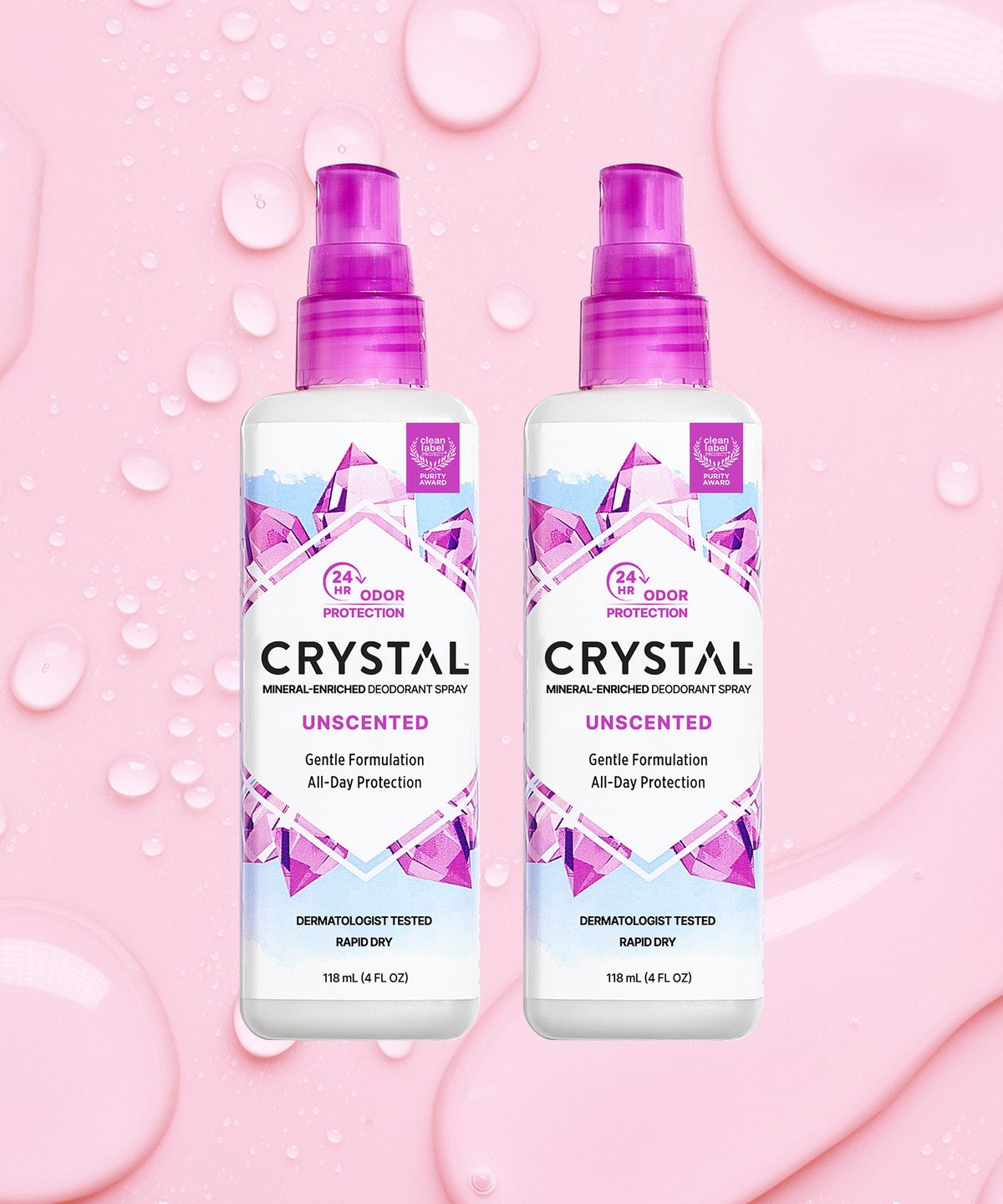 크리스탈(CRYSTAL) 무향스프레이 118ml 듀오