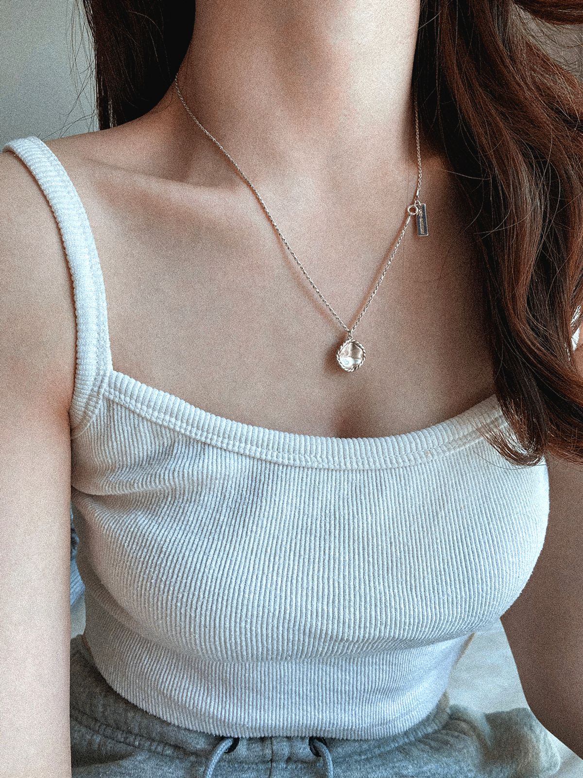 위트홀리데이(WIT-HOLIDAY) Rope twist chain necklace - SILVER   [silver925]