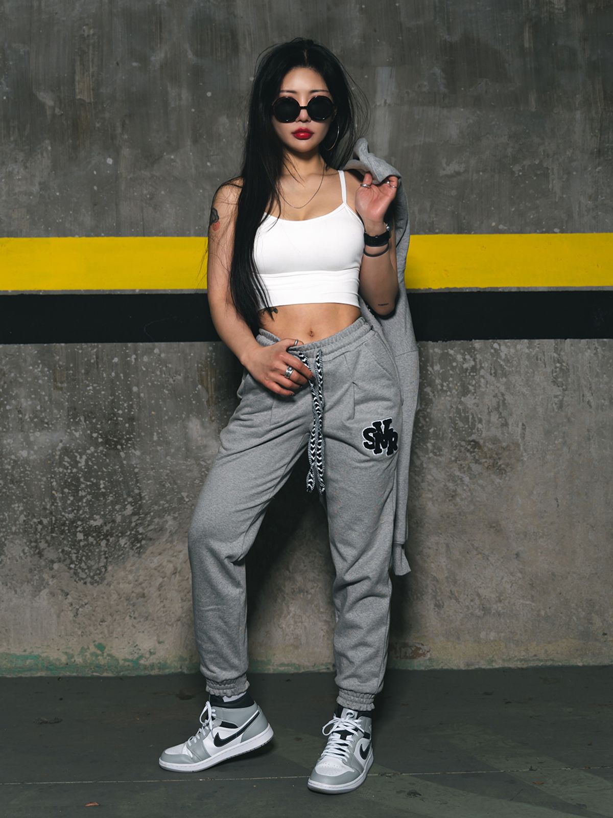 모빈스알(MOVINS.R) Tigris Primavera sweat jogger pants GREY