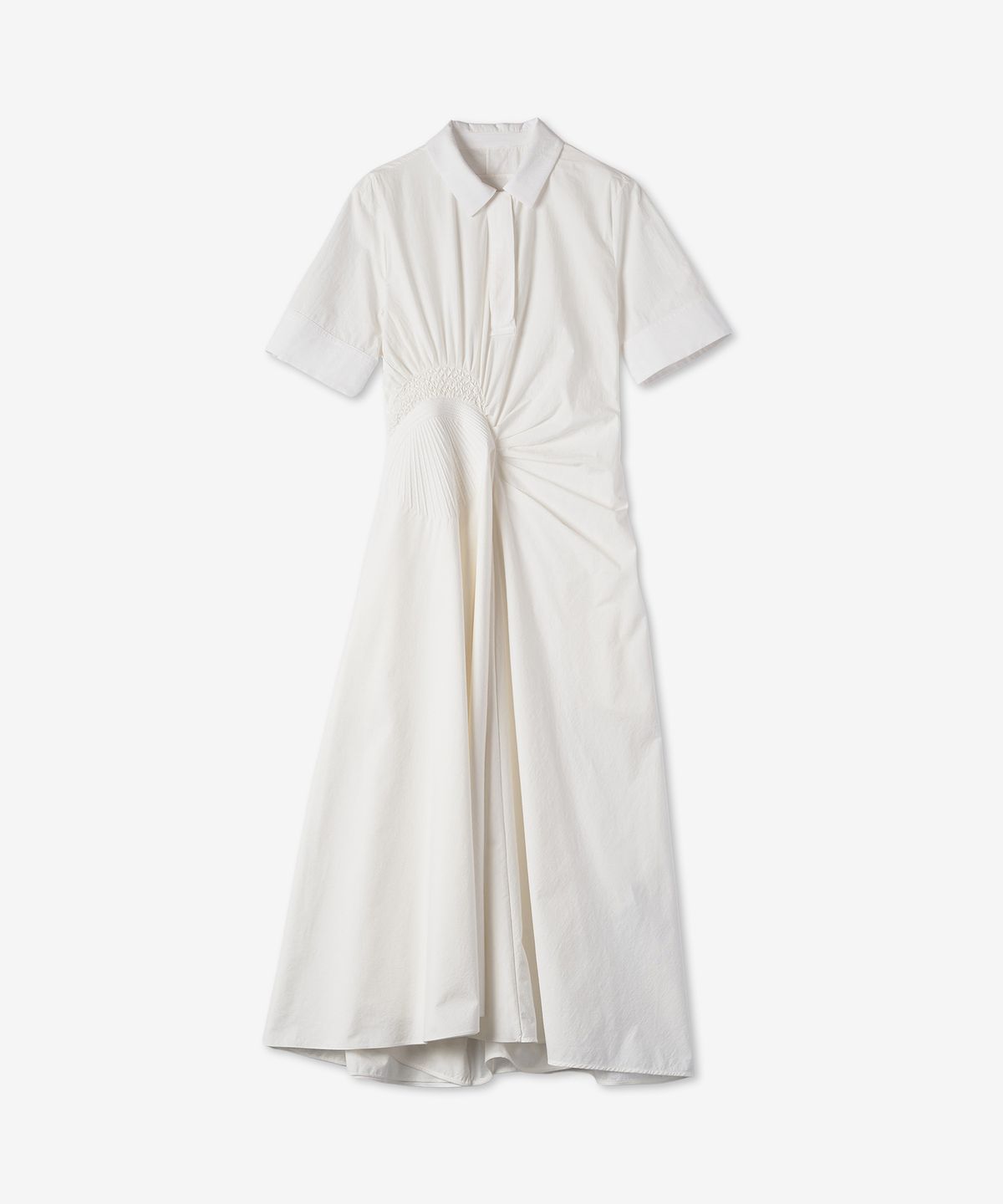 질 샌더(JIL SANDER) 루시드 셔츠 미디 원피스 - 화이트 / JSWU505280WU248000101