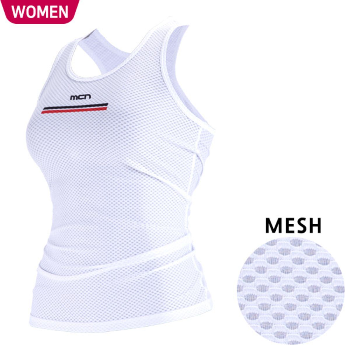 엠씨엔스포츠(MCNSPORTS) 여성용 그랜드 K-MESH 민소매 이너웨어