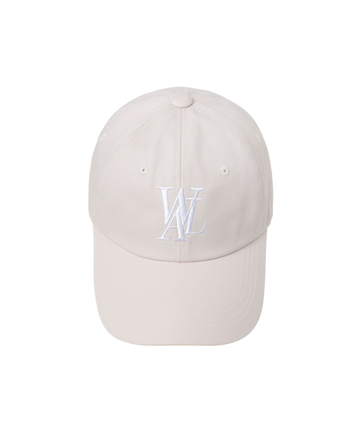 キャップ WOOALONG Signature Logo ball cap WARM BEIGE SD5AAC102WB 우알롱(WOOALONG) Signature Logo ball cap - WARM BEIGE