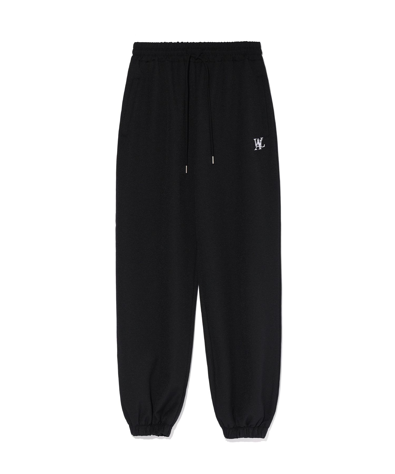 ★送料・関税込★WOOALONG★Signature summer jogger pants★ MUSINSA | WOOALONG Signature summer jogger pants - BLACK