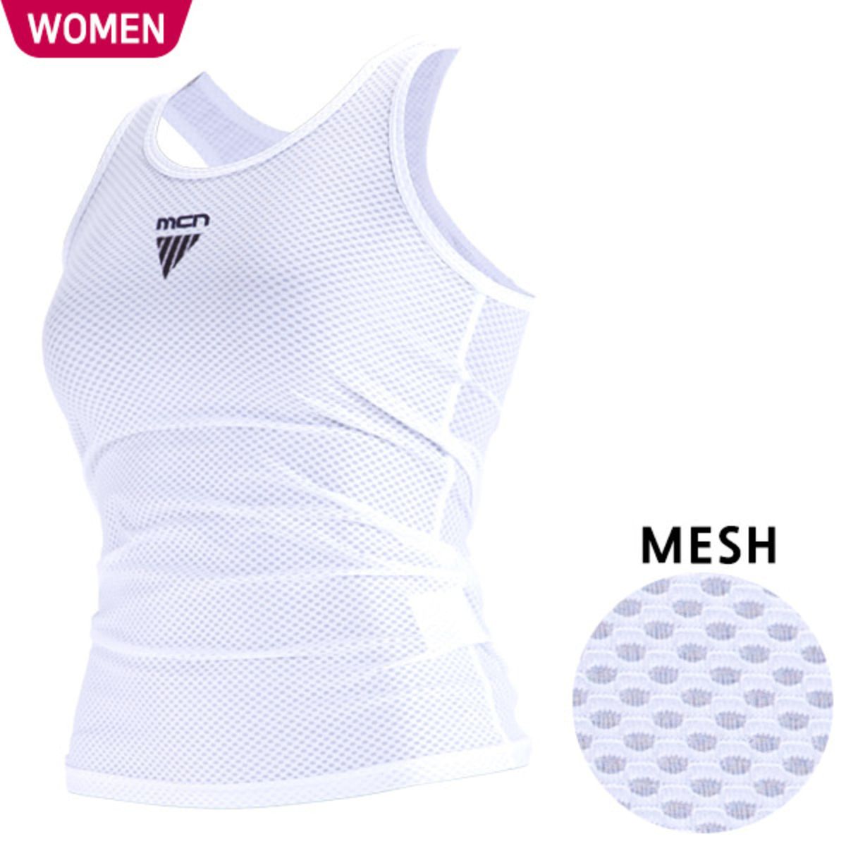 엠씨엔스포츠(MCNSPORTS) 여성용 쉐이드 K-MESH 민소매 이너웨어