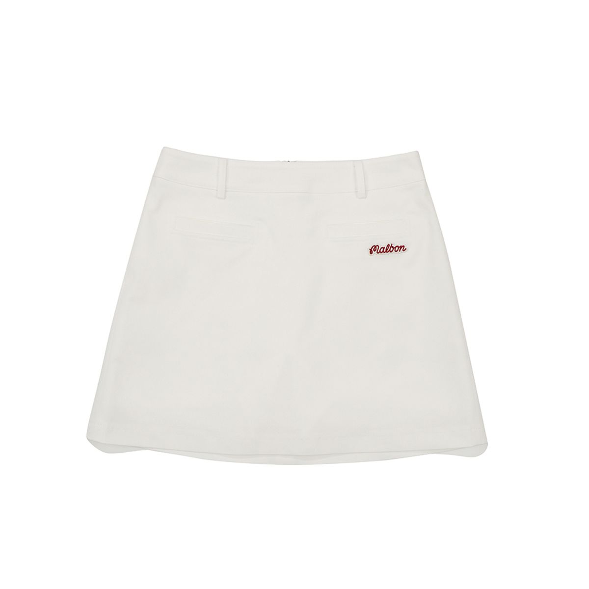 말본 골프(MALBON GOLF) 미니 파우치 a-line 스커트 WHITE