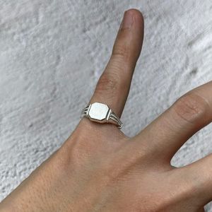 [Bs-355] 925실버 스퀘어 애끼반지