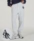심볼 로고 컴포터블 트레이닝 스웨트 조거 팬츠_화이트 멜란지