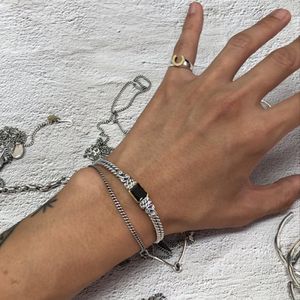 [Bs-361] 925실버 오닉스 원석 뱅글팔찌