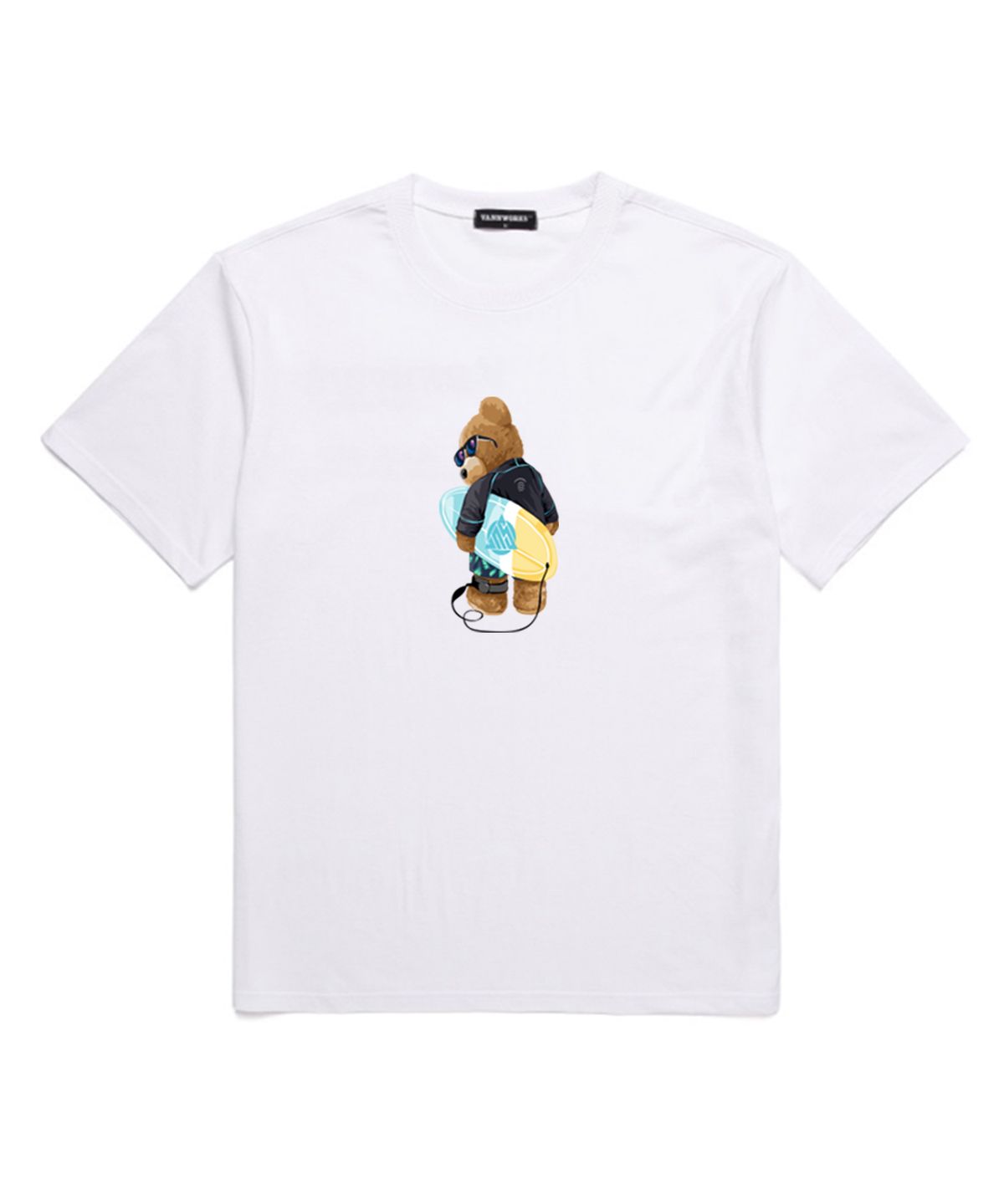 밴웍스(VANNWORKS) SURF BOARD BEAR NO.2  오버핏 반팔 티셔츠 (VNDTS234) 화이트