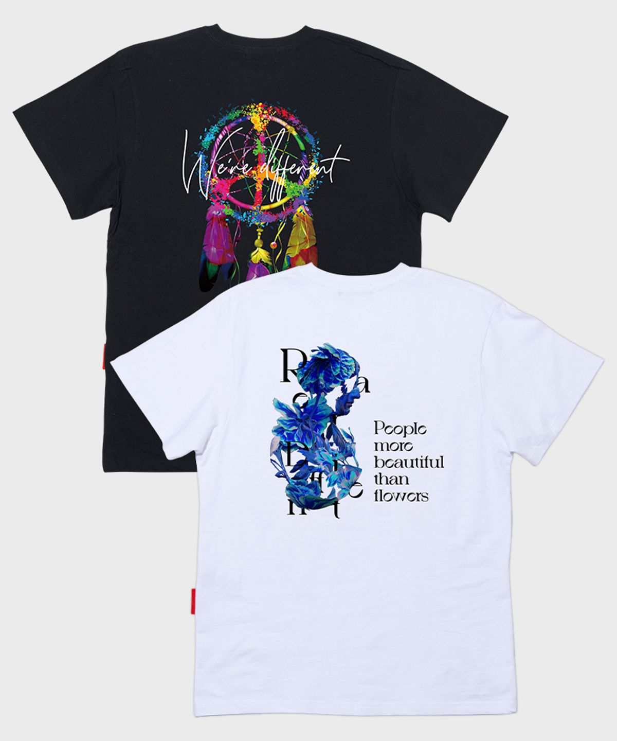 아티스트웨어(ARTISTWEAR) [2PACK] [ATW]디퍼런트+콜드플라워 반팔티