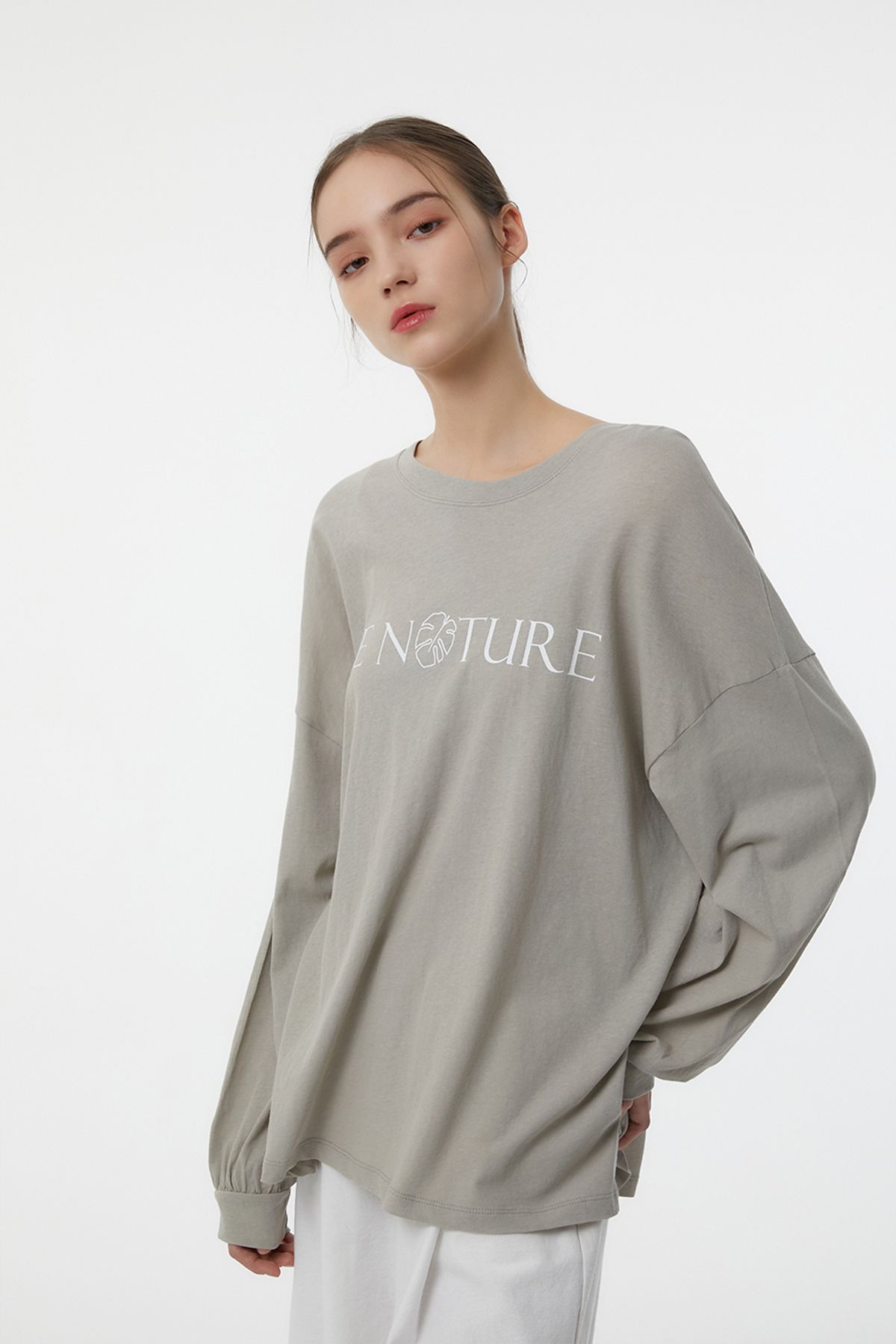 이프지오(IFG5) 비네이처 오버핏 슬리브(베이지)