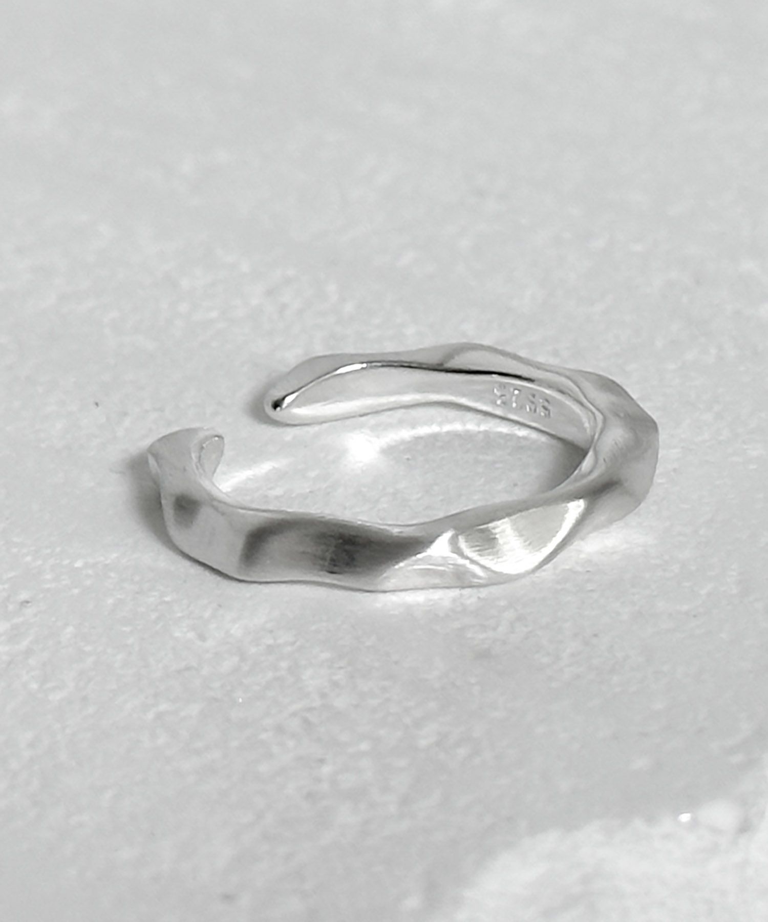 MUSINSA | BLESSED BULLET stone motif open ring