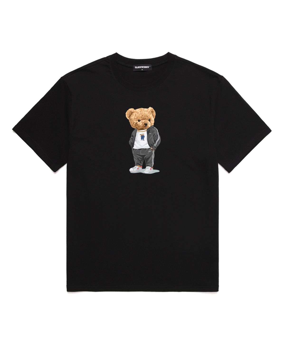 밴웍스(VANNWORKS) COMPORT BEAR NO.2 오버핏 반팔 티셔츠 (VNDTS237) 블랙