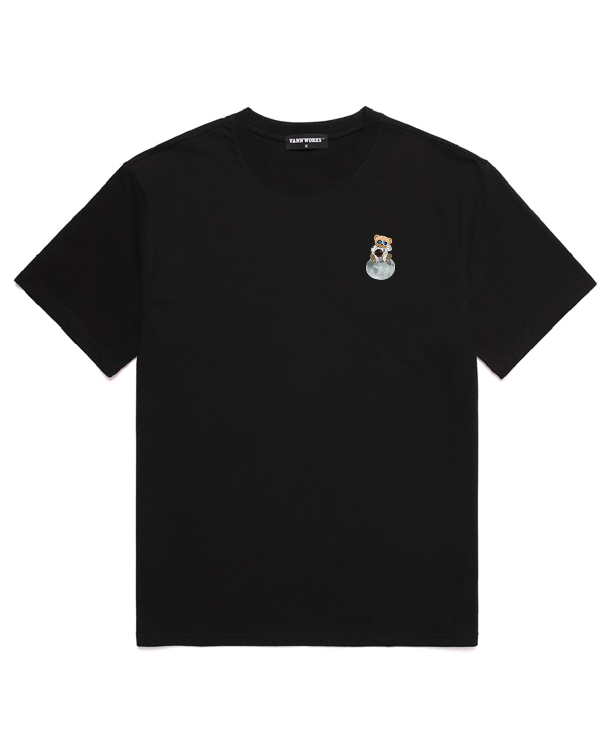 밴웍스(VANNWORKS) SPACE BEAR 오버핏 반팔 티셔츠 (VNDTS242) 블랙
