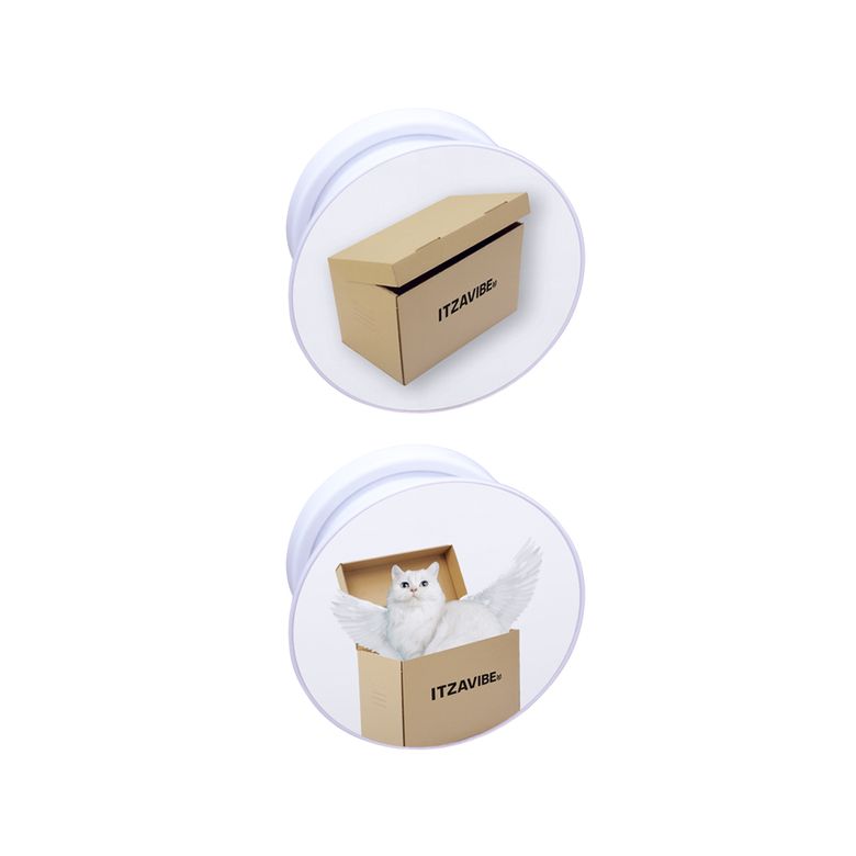 [IBB22DE19WH] PEEKABOO CAT GRIPTOK