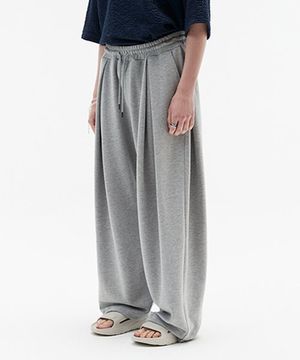 딥 포턱 플로우 밴딩 팬츠 그레이