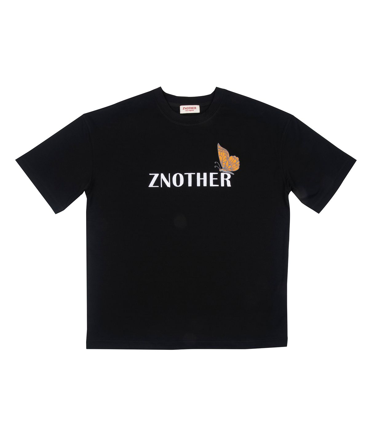 젠아더(ZNOTHER) 로고 레터링 티셔츠 블랙