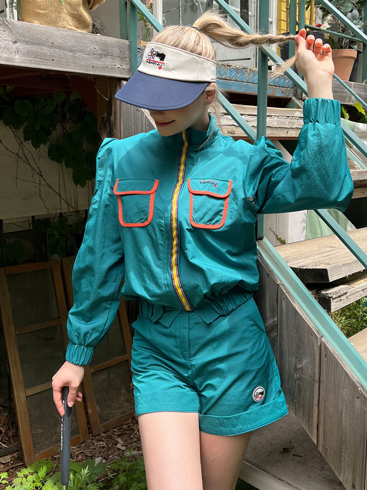 칸디니(KANDINI) 그린 셋업 자켓