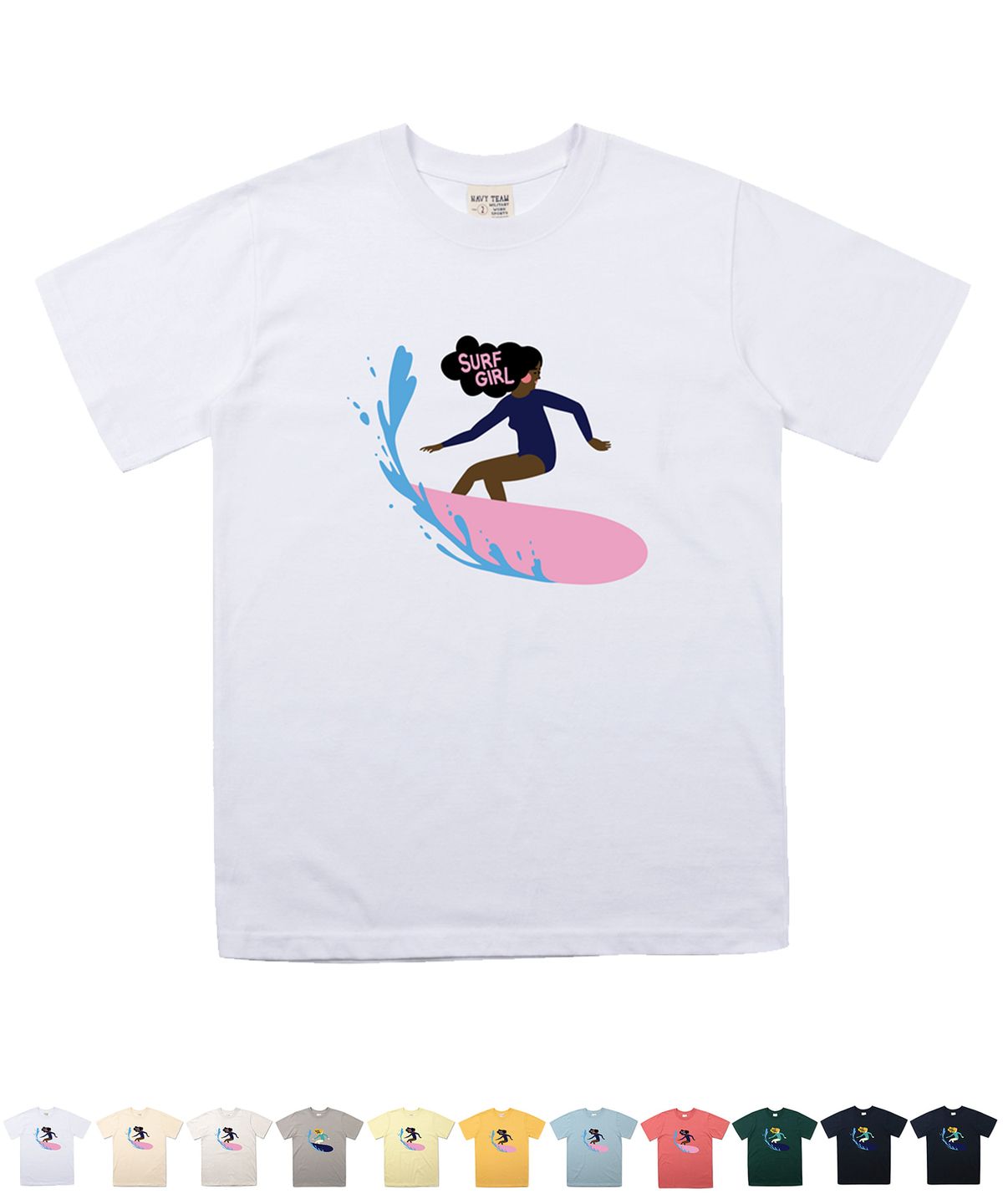 네이비팀(NAVYTEAM) NTV-SURF GIRL SHORT SLEEVE