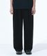 원턱 와이드 트레이닝 스웨트 팬츠 - 블랙