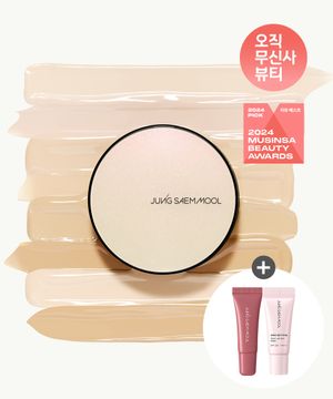 [NEW컬러] 에센셜 스킨 누더 쿠션 (리필포함)(미니 세럼 글로스 #로즈도즈 + 톤업선 3ml 증정)