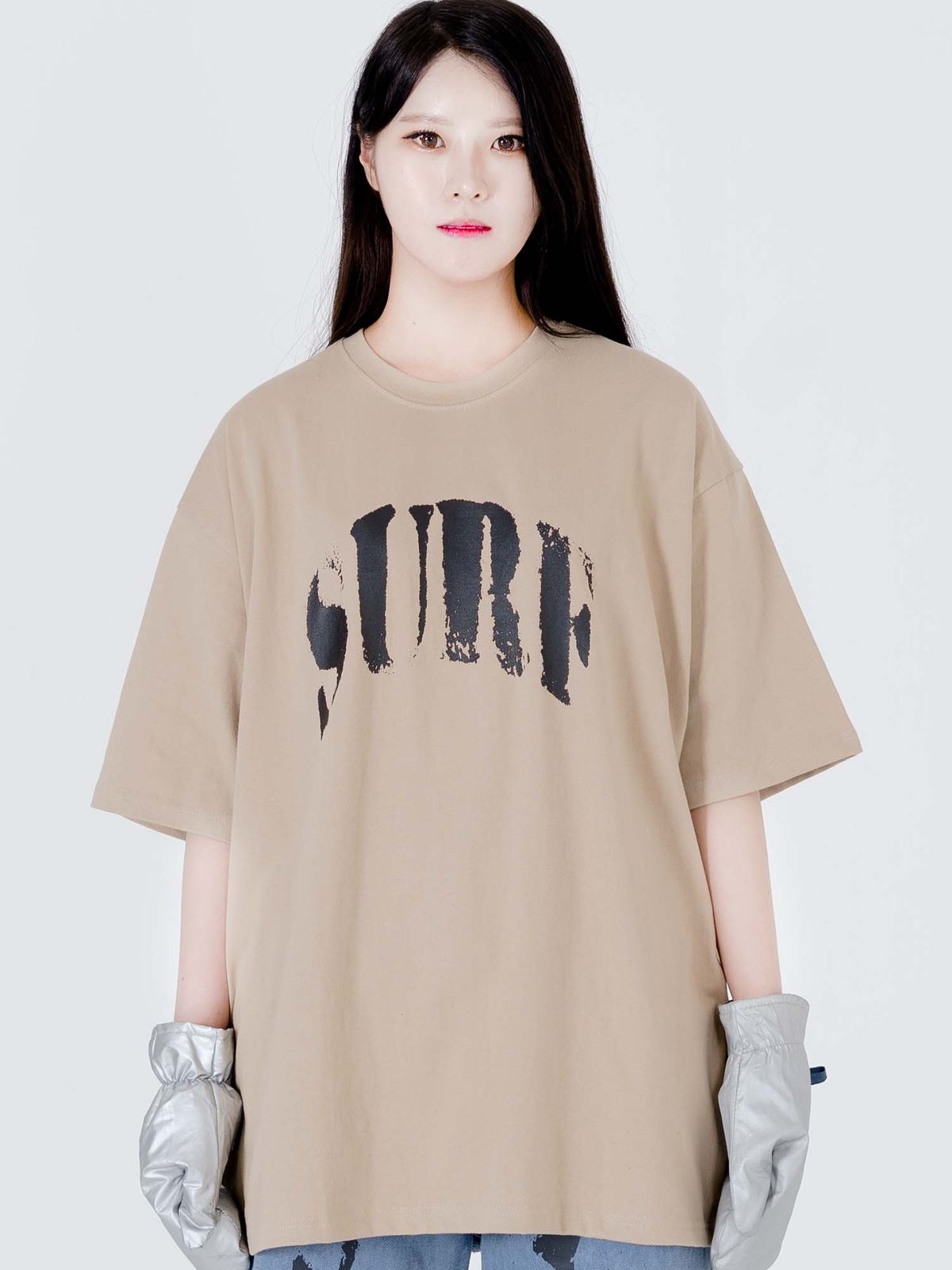서프앤터프(SURFNTURF) ARCH LOGO TEE SAND