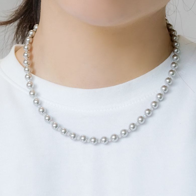[SILVER] 6SW PEARL BEADS N (GRAY)