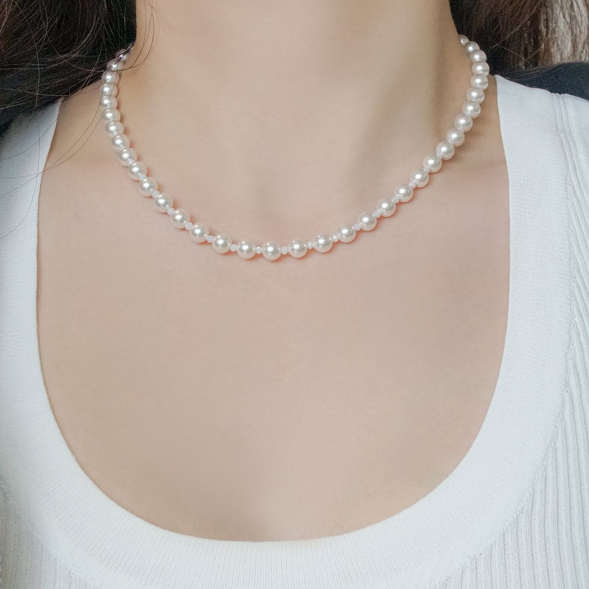 포스트루드(POSTLUDE) [SILVER] 6SW PEARL BEADS N (WHITE)