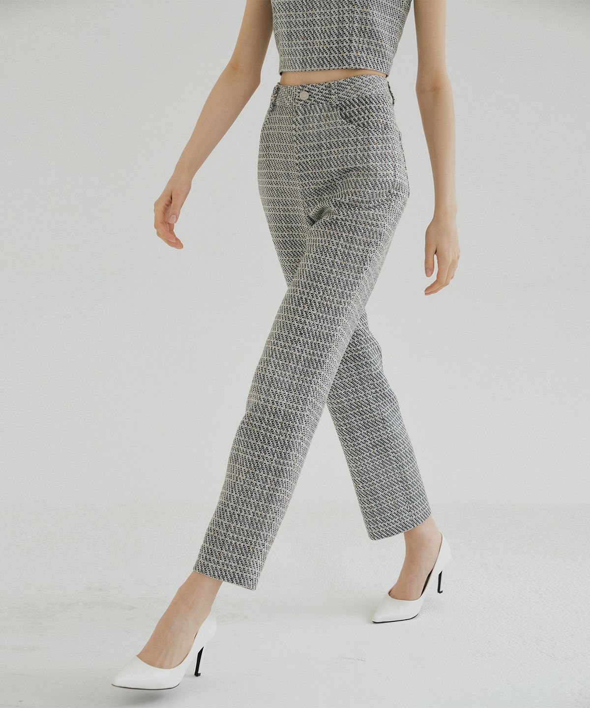 멀리온(MULLION) TWEED STRAIGHT PANTS