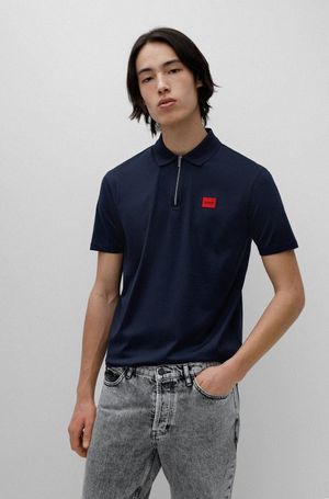 로고 패치 반집업 폴로 셔츠 50467364_405