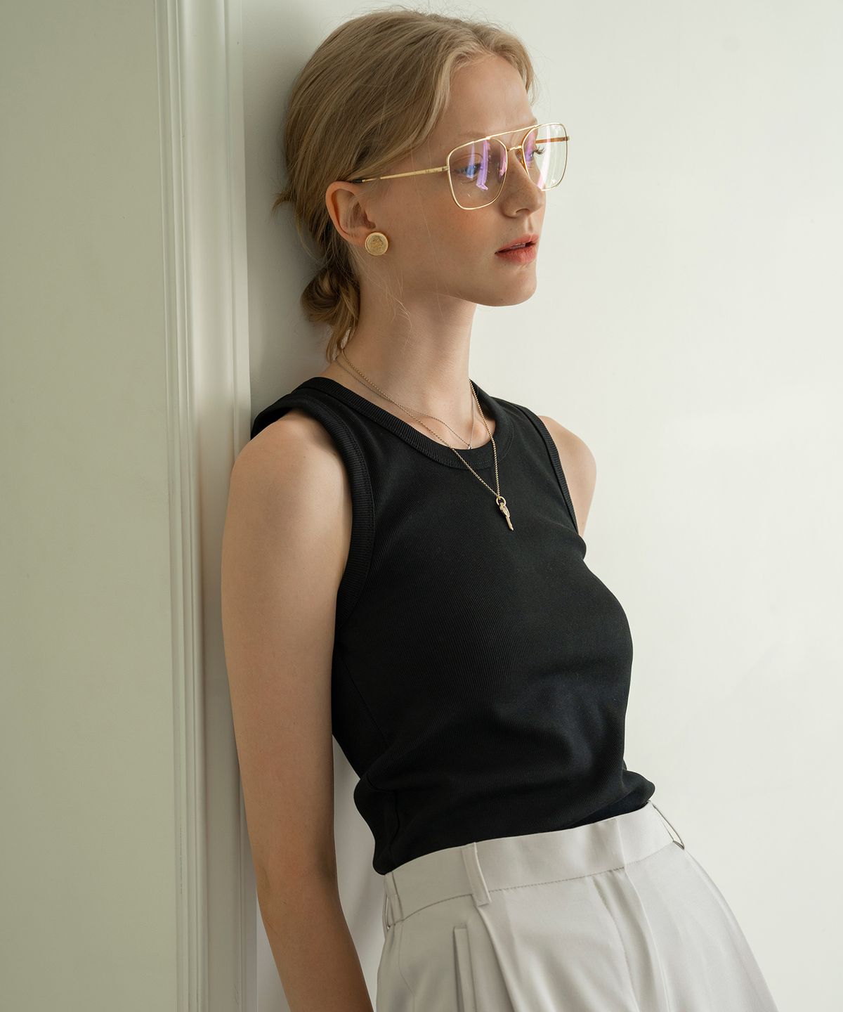 시야쥬(SIYAZU) SITP5060 Steady Sleeveless_Black