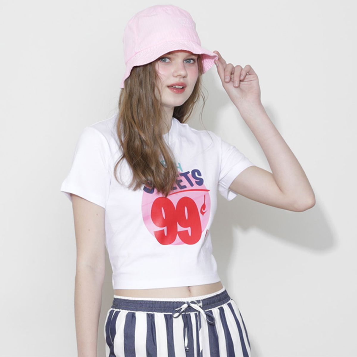 디스펑트(DYSFUNCT) DYSFUNCT 99 CROP T-SHIRT (WHITE)