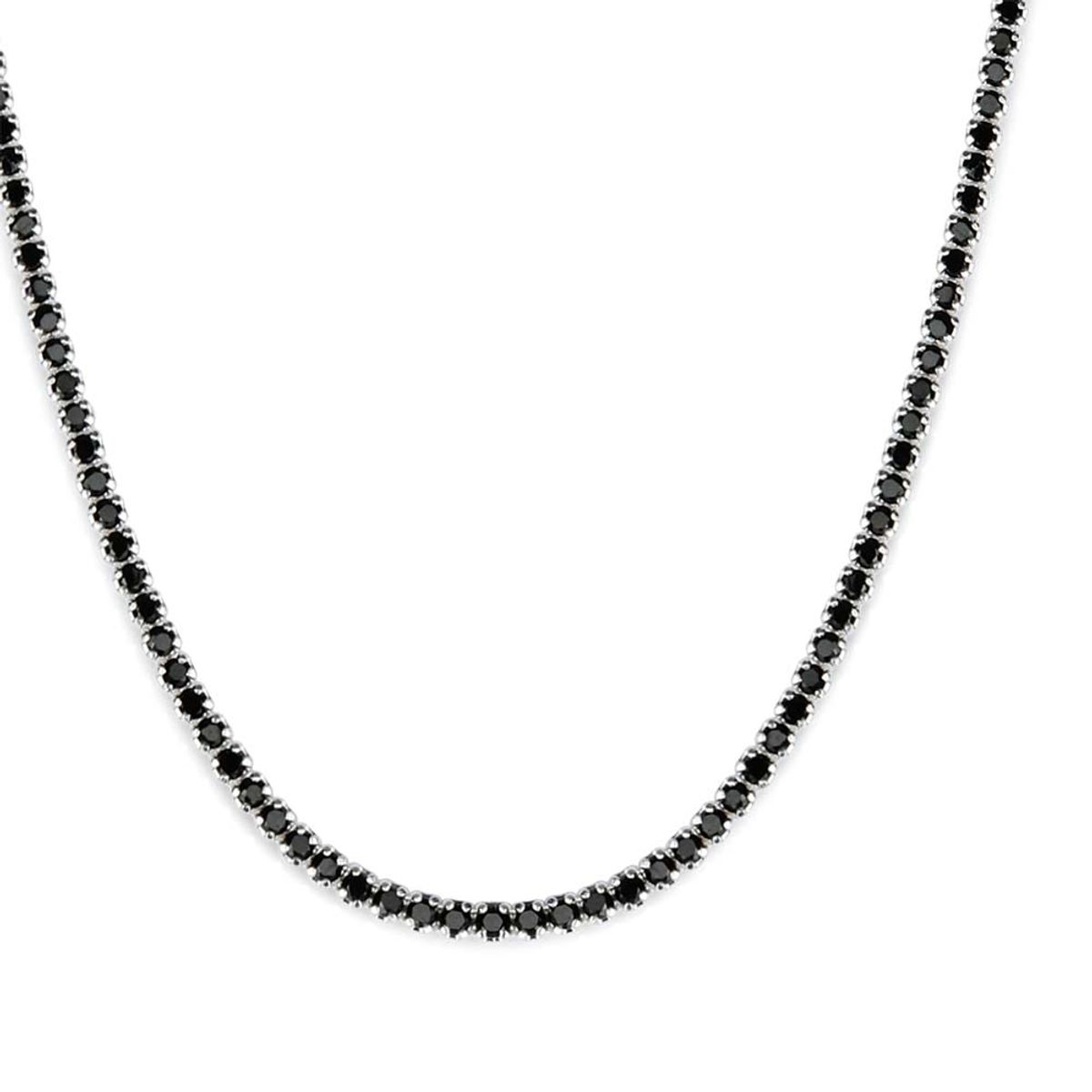 레인드랍 쥬얼리(RAINDROP JEWELRY) 레인드랍 블랙 1.5MM 테니스 초커 목걸이[S925]