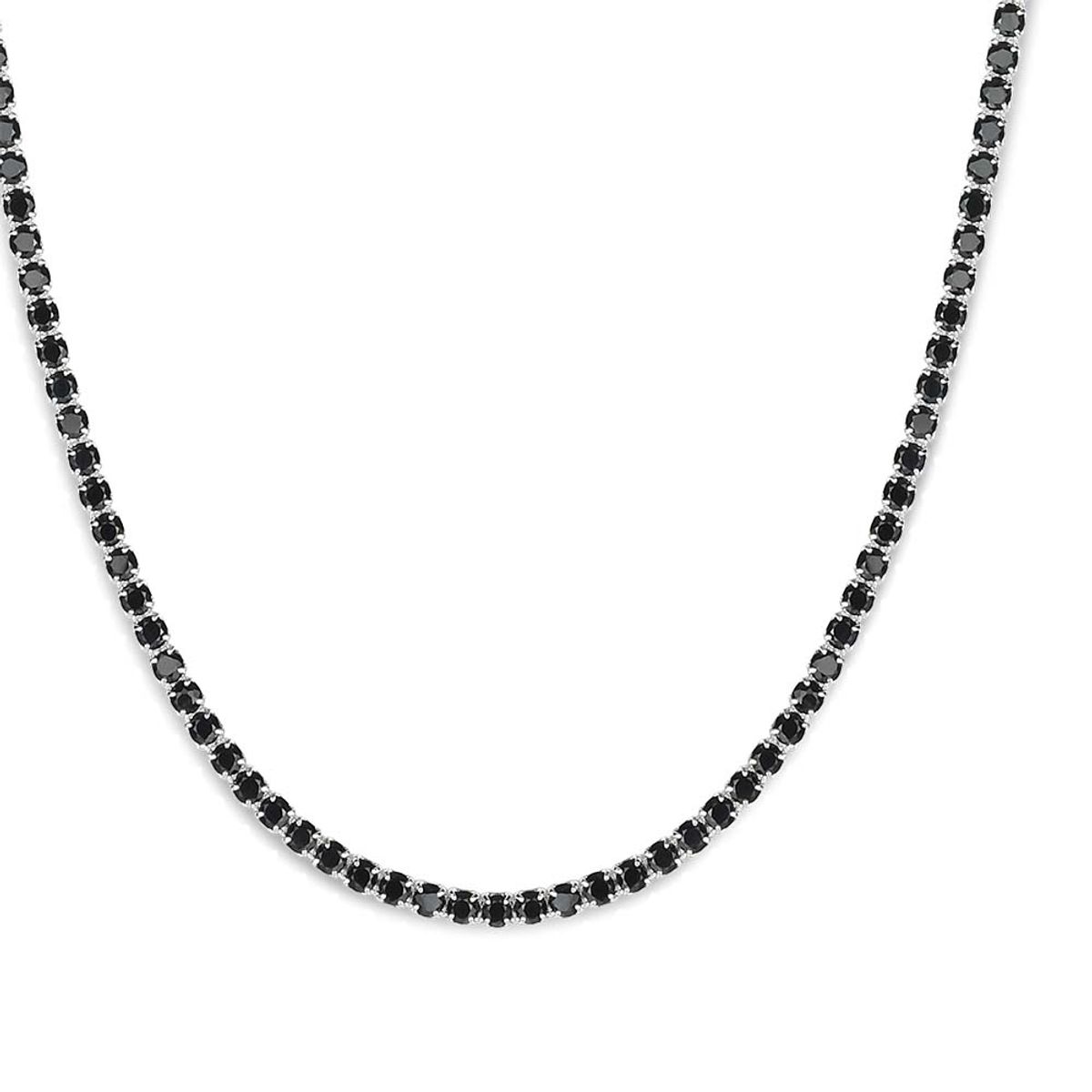레인드랍 쥬얼리(RAINDROP JEWELRY) 레인드랍 블랙 2.5MM 테니스 초커 목걸이[S925]