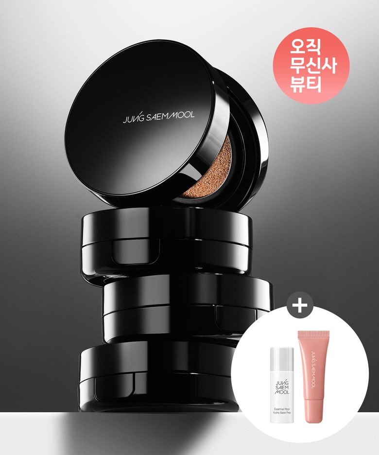 에센셜 스킨 누더 롱웨어 쿠션(리필포함)(베이스프렙 8ml + 미니 세럼 글로스 #차이티 증정)